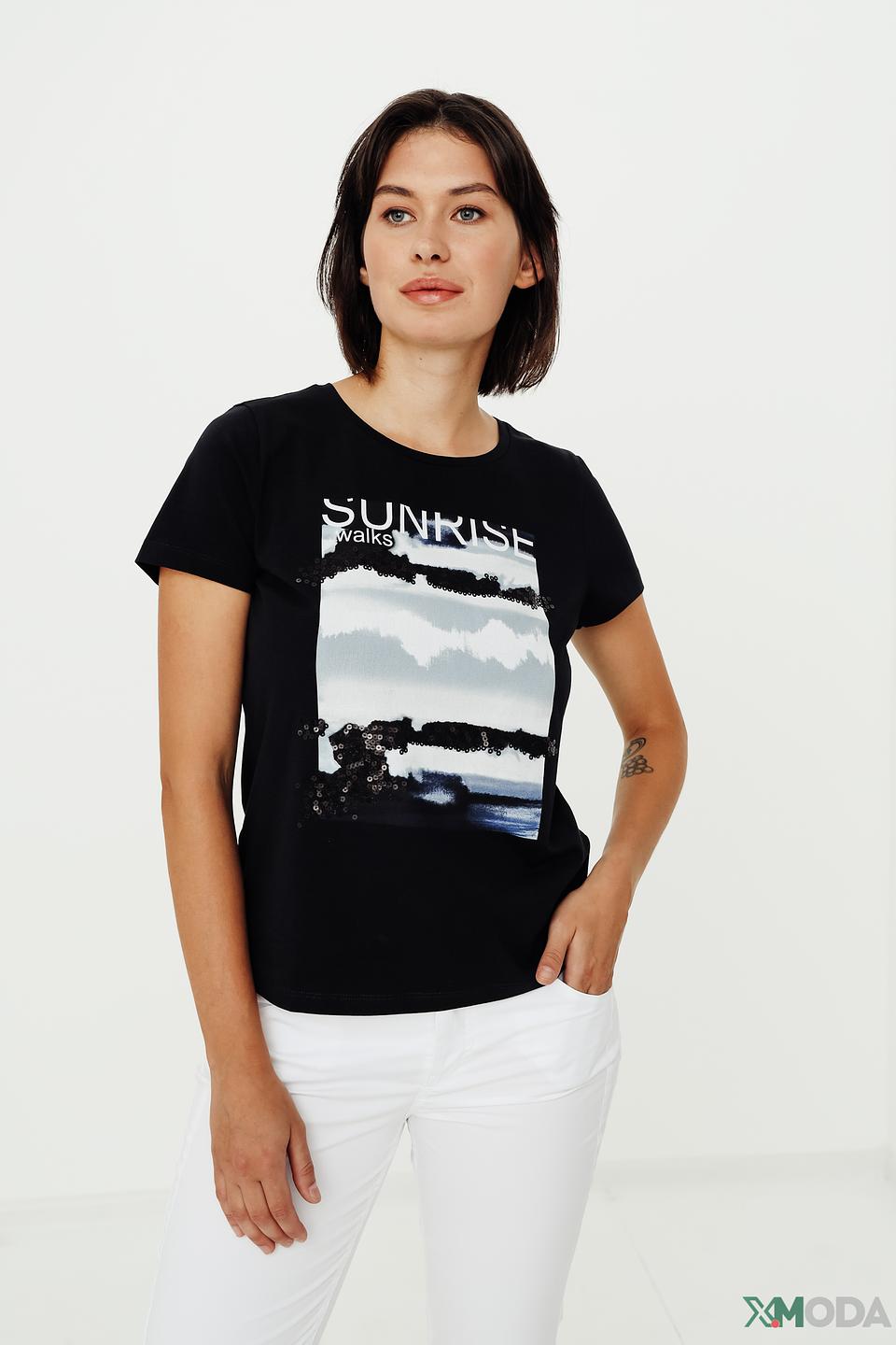 Футболка Taifun с принтом Sunrise