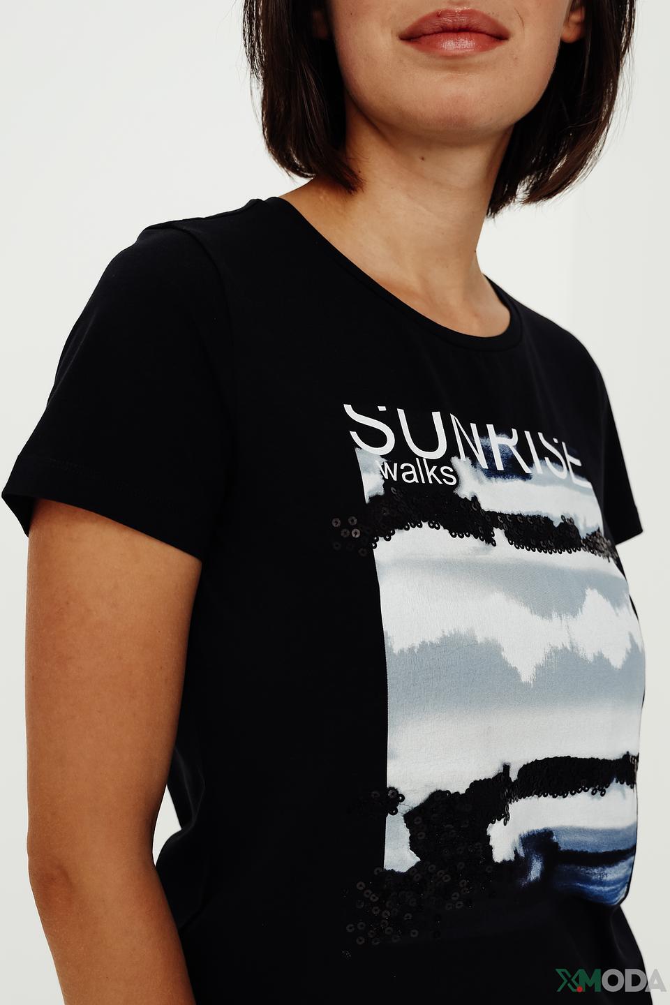 Футболка Taifun с принтом Sunrise