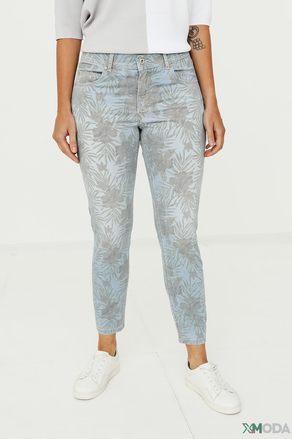 Джинсы Angels с цветочным принтом