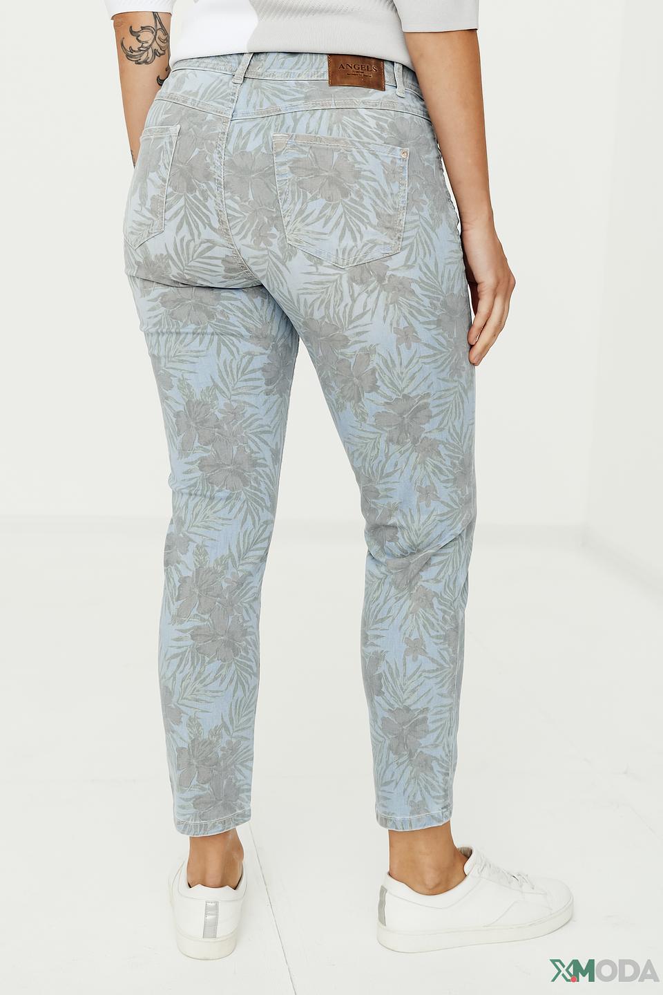 Джинсы Angels с цветочным принтом