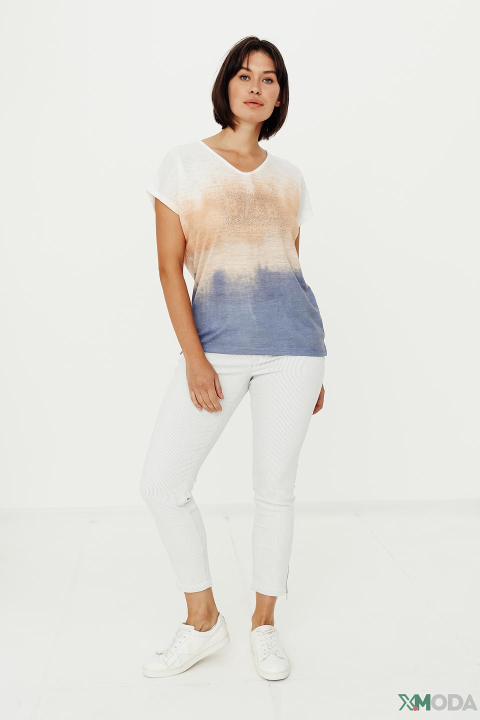 Джинсы Angels с полоской белые