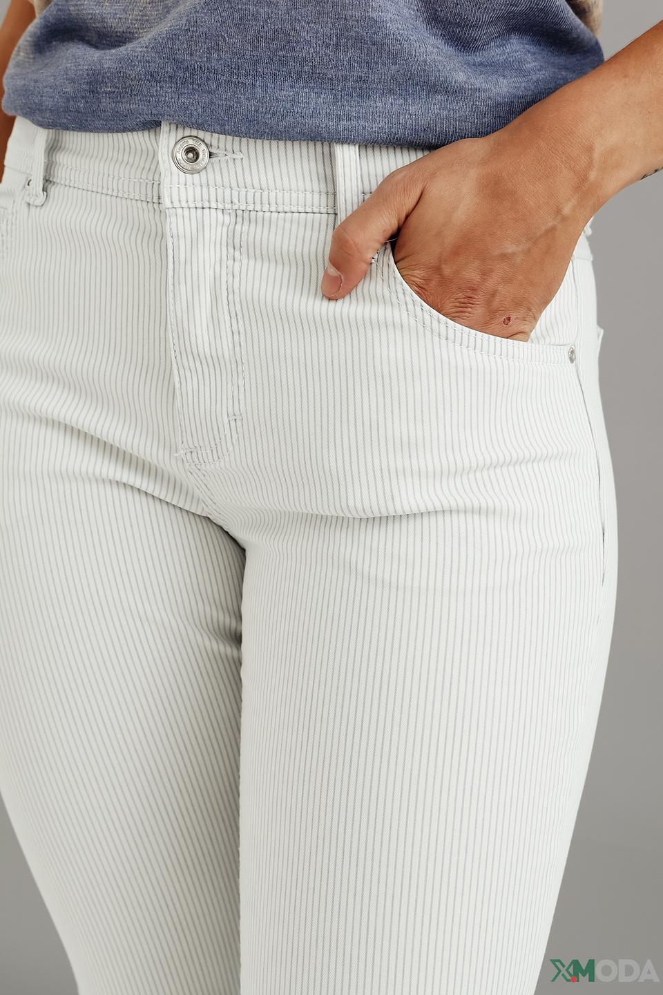 Джинсы Angels с полоской белые