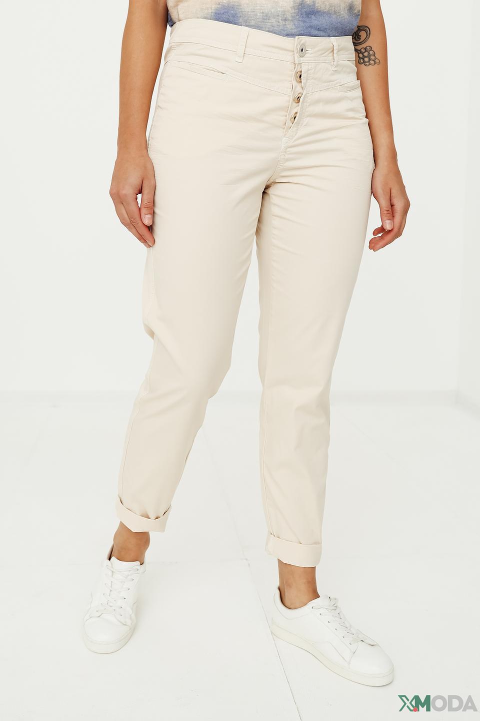 Брюки Taifun бежевые с зауженным низом