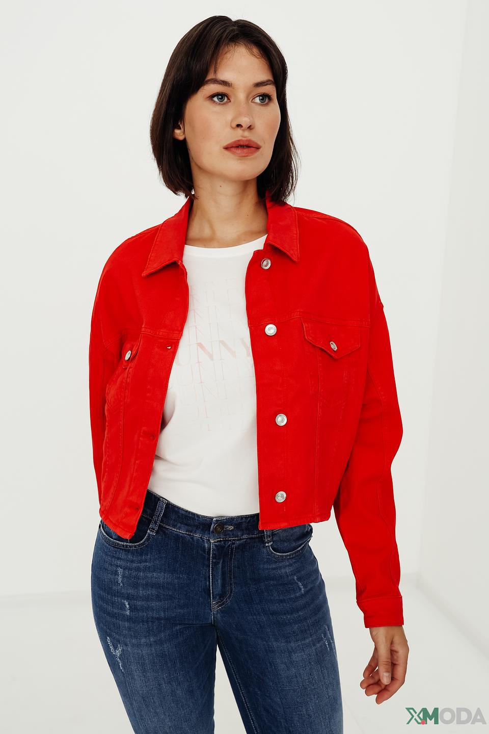 Жакет Monari красный укороченный