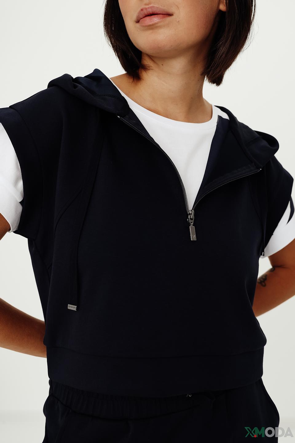 Жилет Monari с капюшоном, тёмно-синий