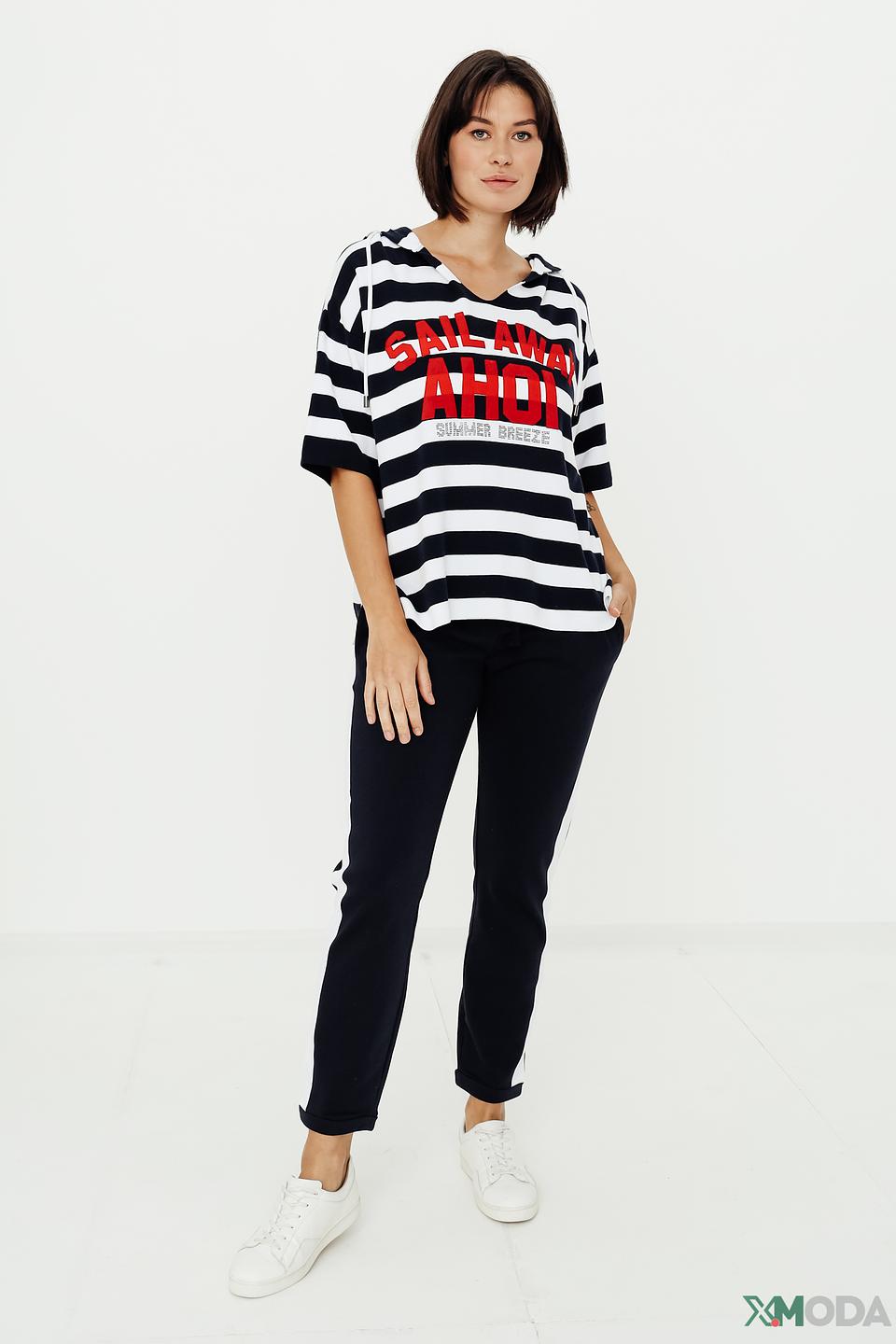 Пуловер Monari в полоску