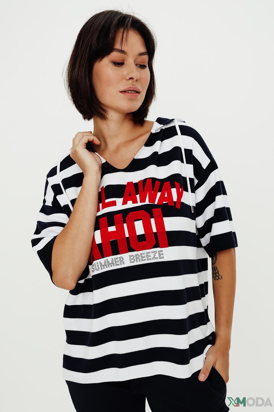 Пуловер Monari в полоску