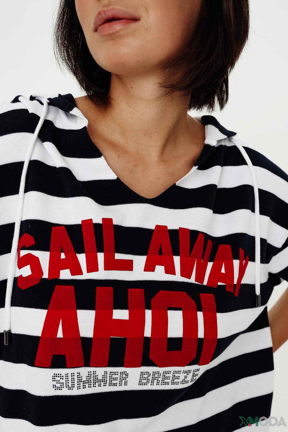 Пуловер Monari в полоску