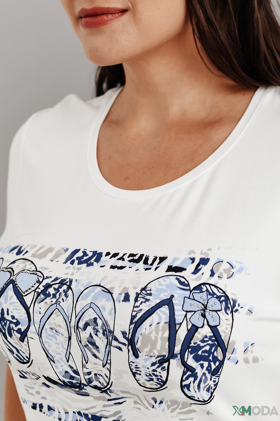 Футболка Lebek с принтом тапочек