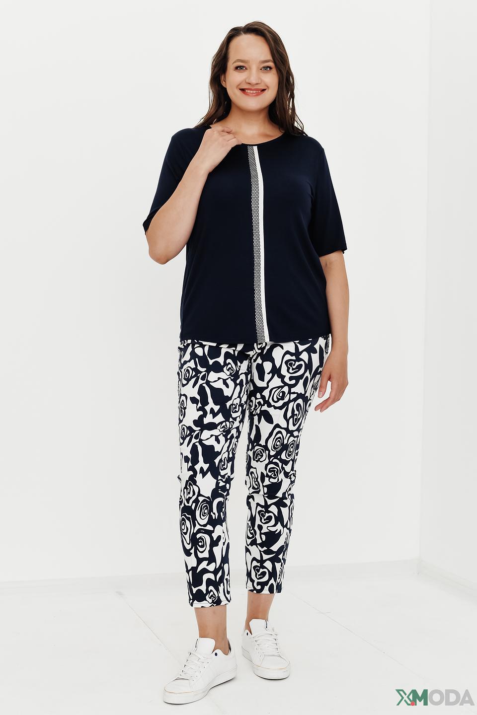 Брюки Frank Walder с цветочным принтом