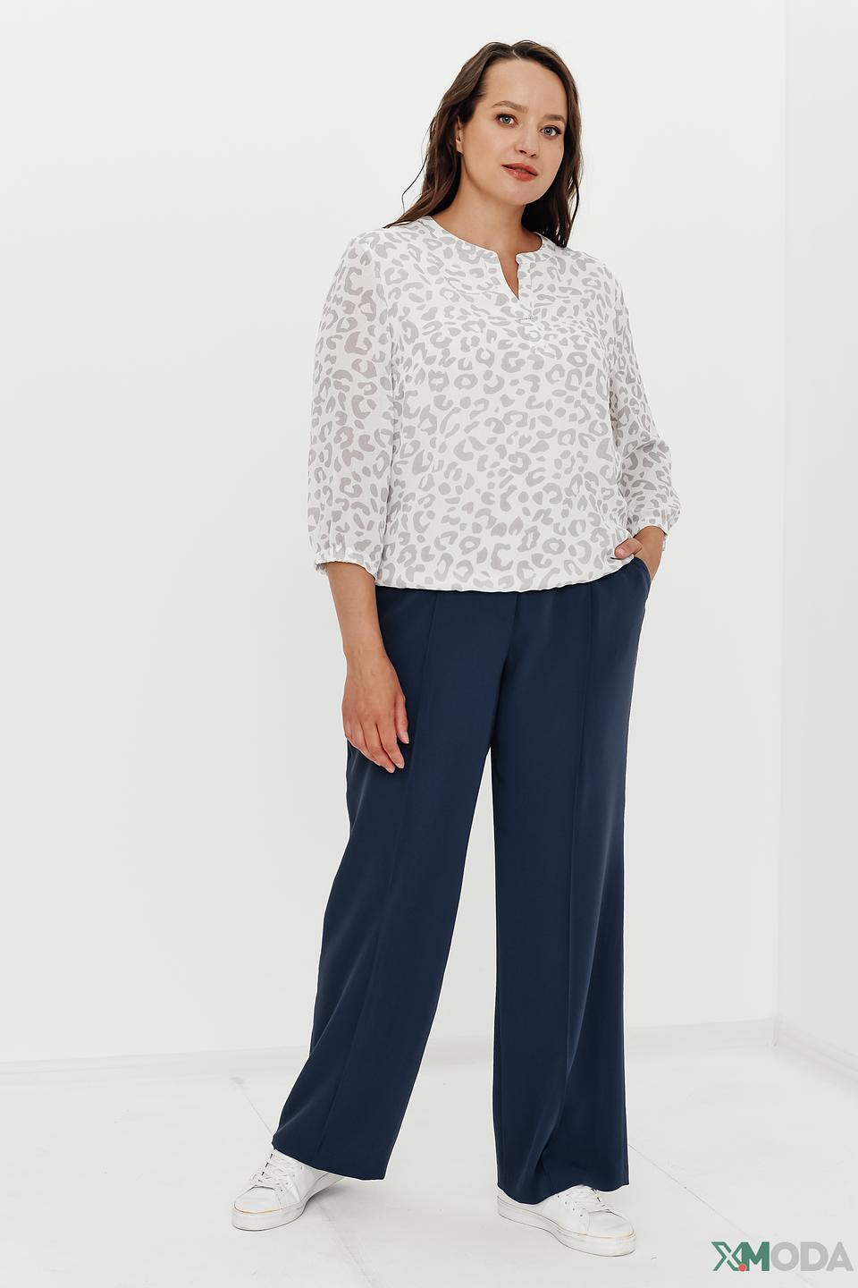 Блуза Frank Walder с леопардовым принтом