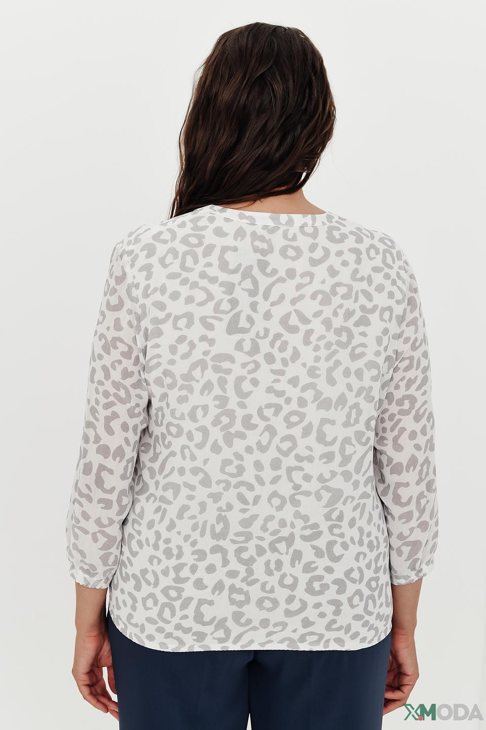 Блуза Frank Walder с леопардовым принтом
