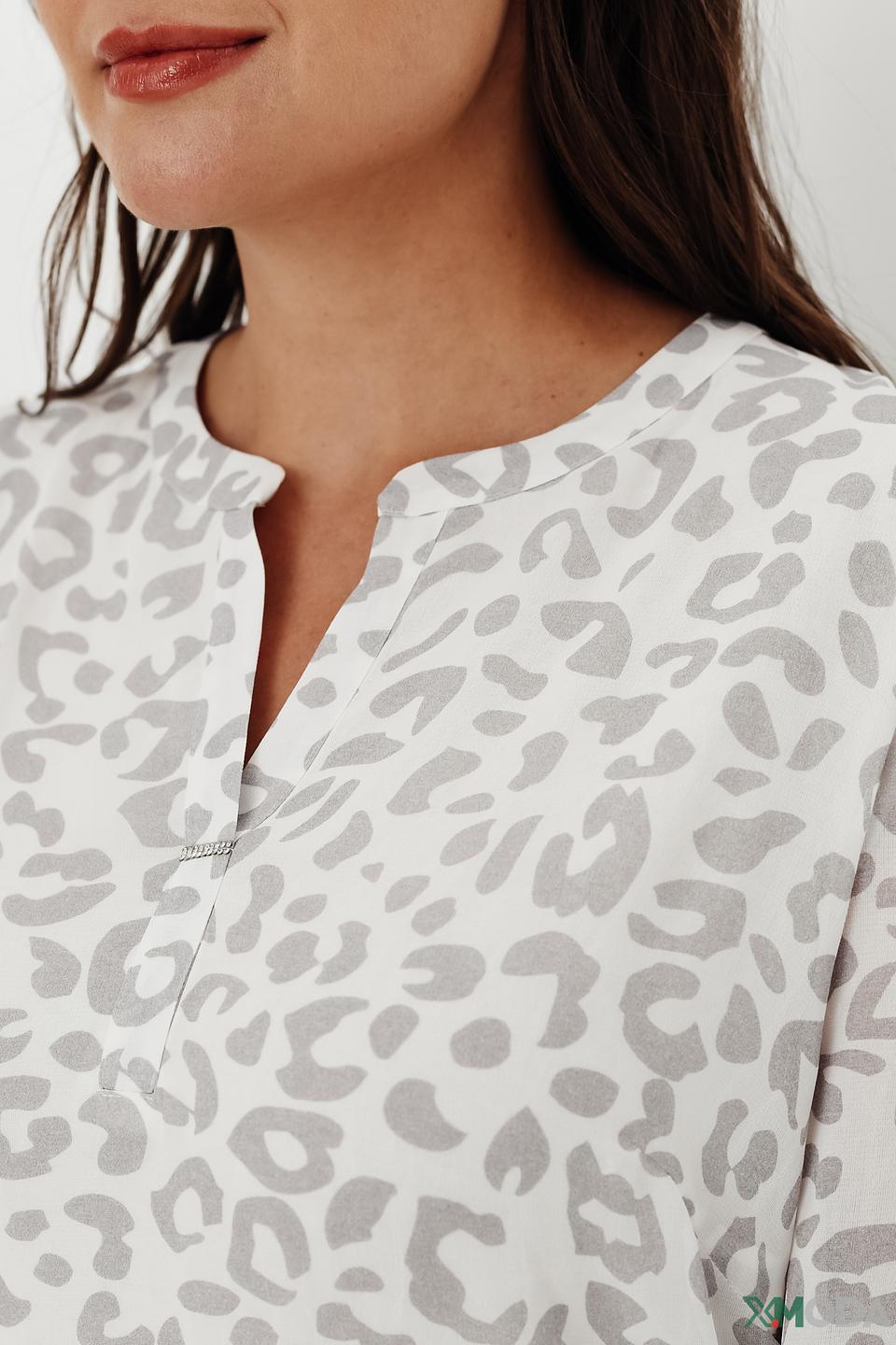 Блуза Frank Walder с леопардовым принтом