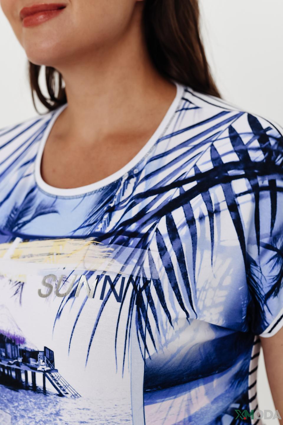 Блуза Rabe collection с тропическим принтом