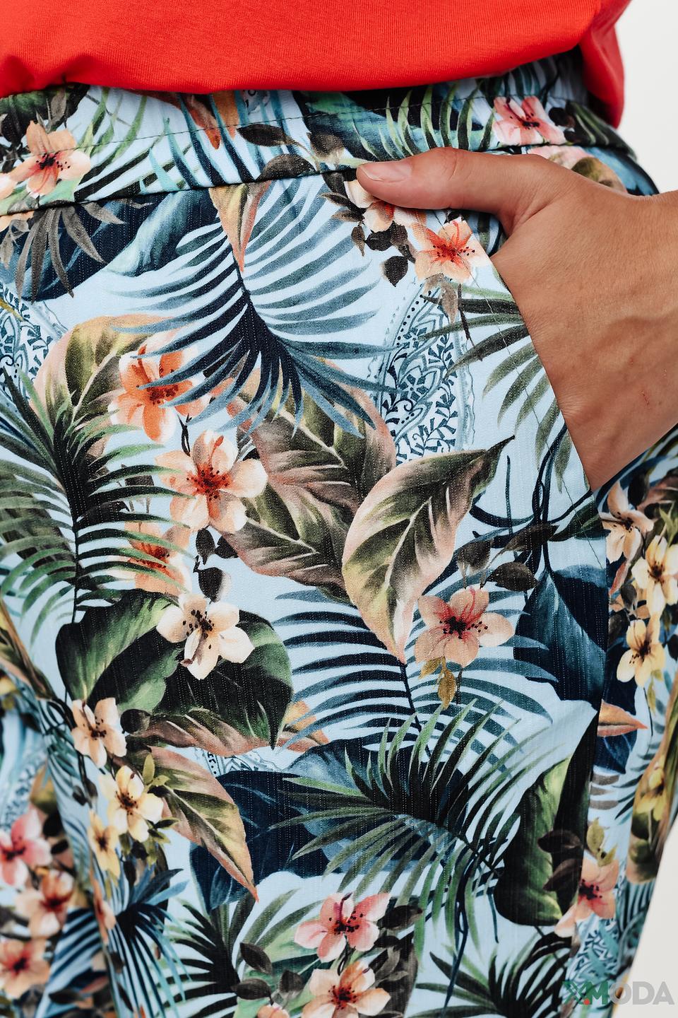 Брюки Thomas Rabe с тропическим принтом