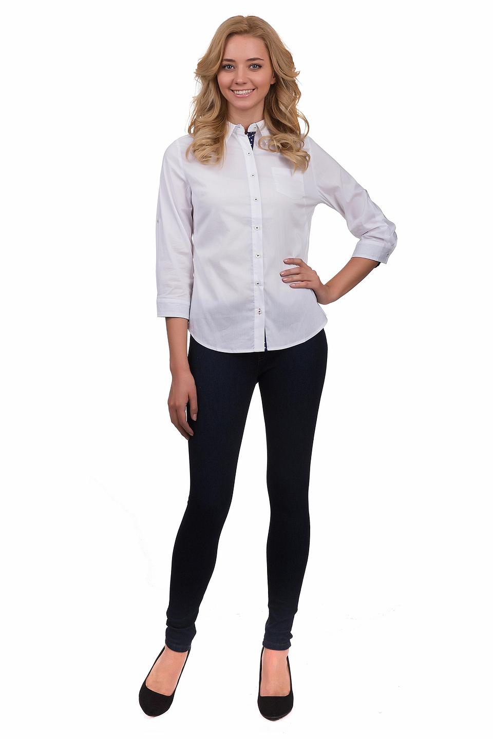 Белая блузка Pezzo с принтом