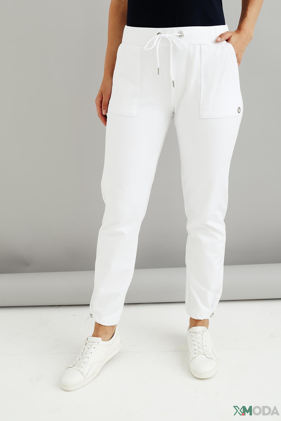 Брюки Lisa Campione белые с резинкой