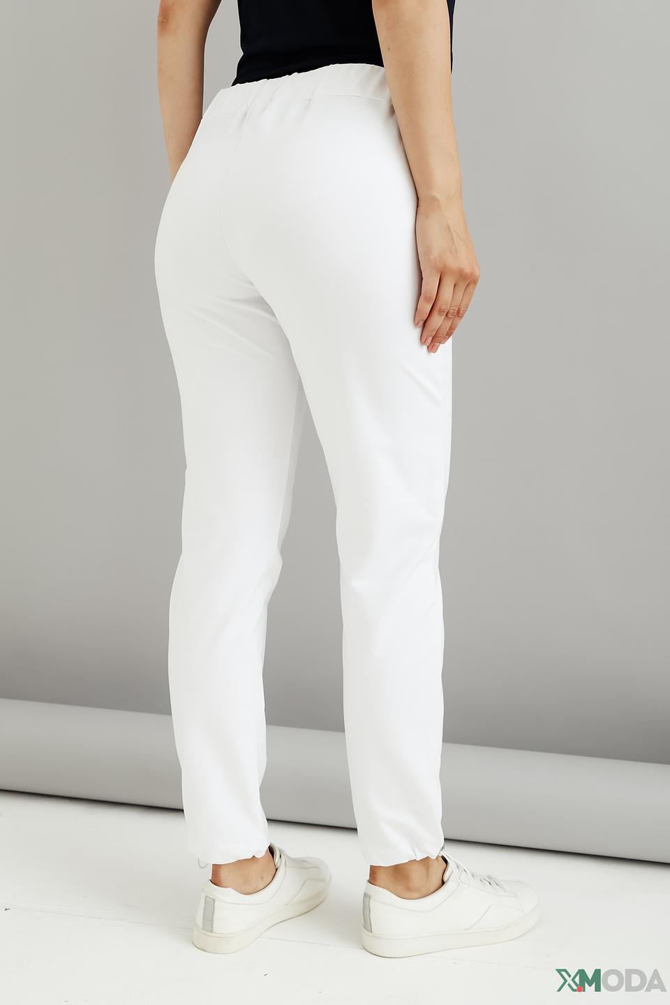 Брюки Lisa Campione белые с резинкой