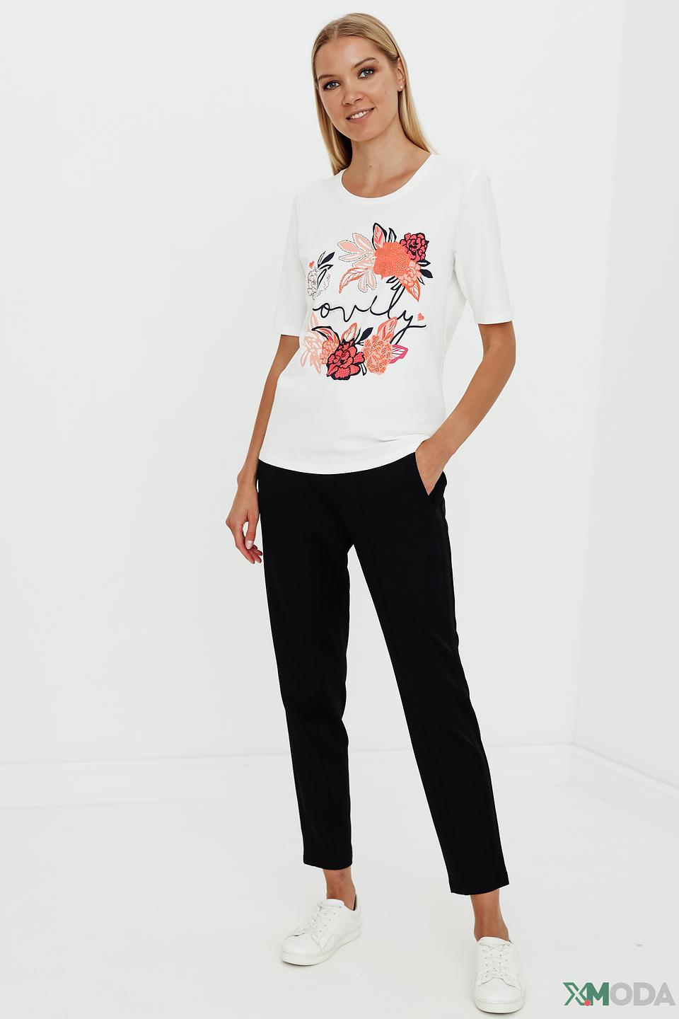 Брюки Taifun чёрные с манжетами