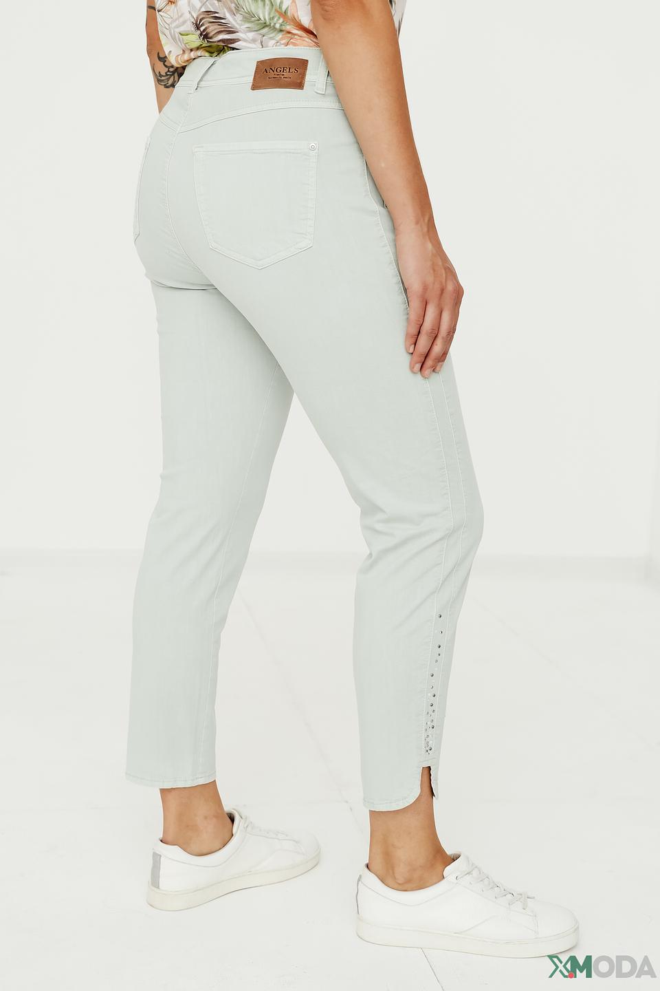 Джинсы Angels мятные с потертостями