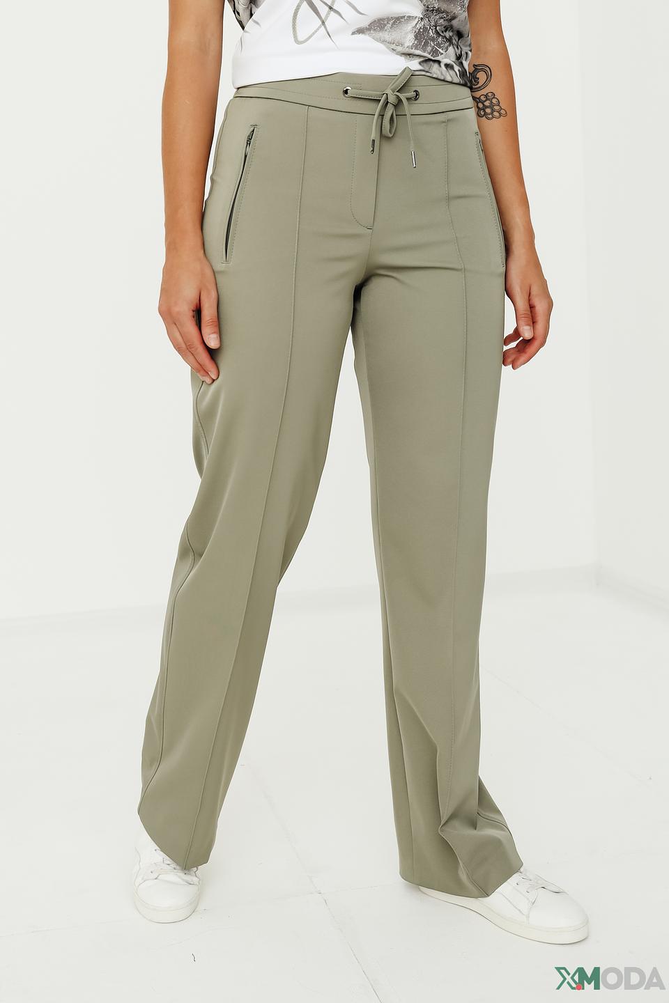 Брюки Bianca хаки с поясом
