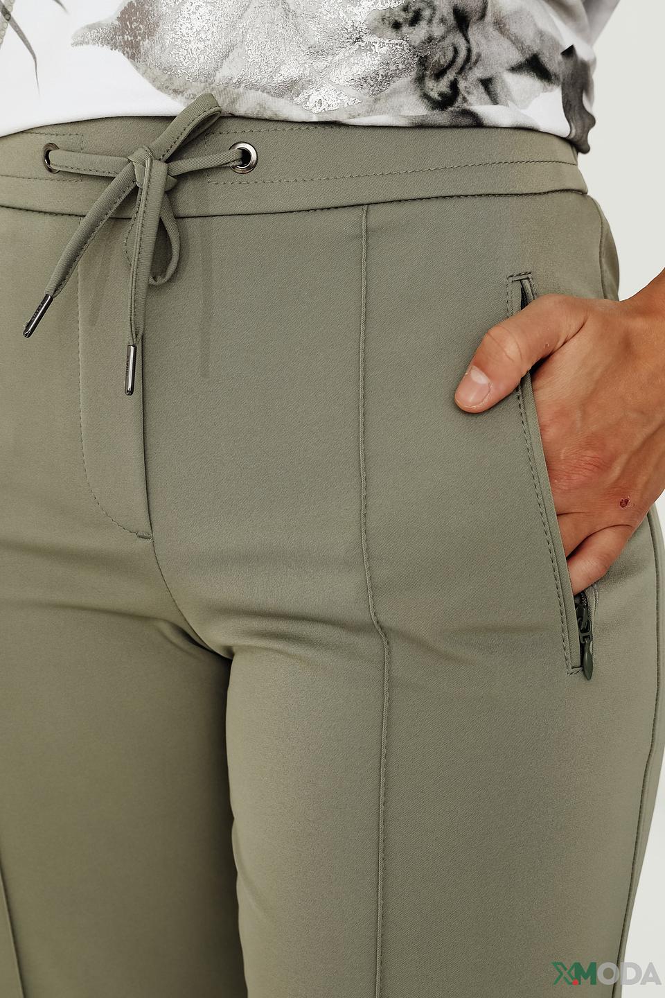 Брюки Bianca хаки с поясом