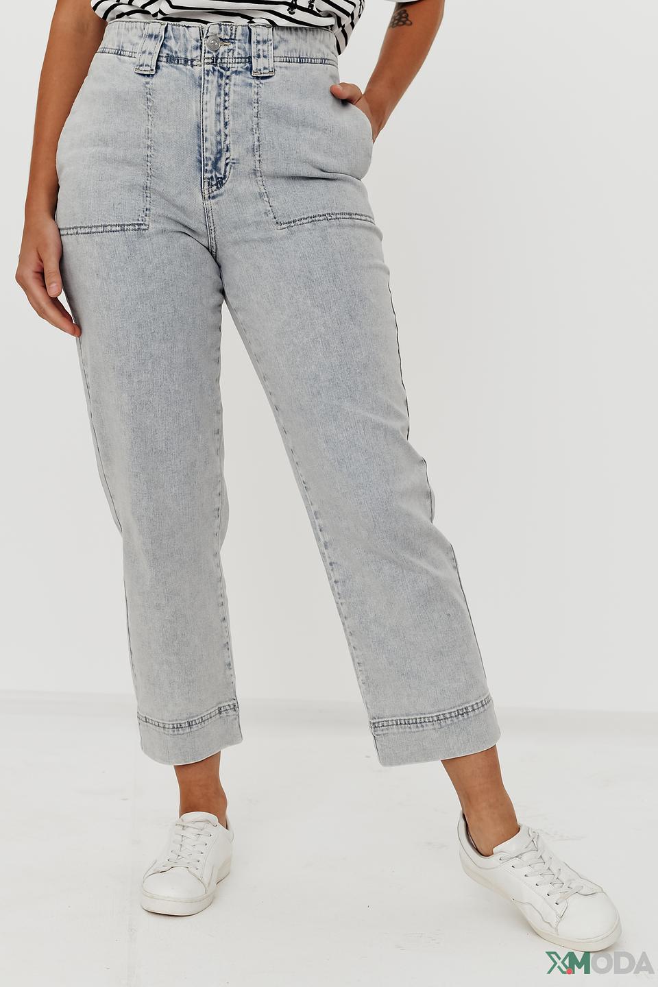 Джинсы Oui серые кюлоты
