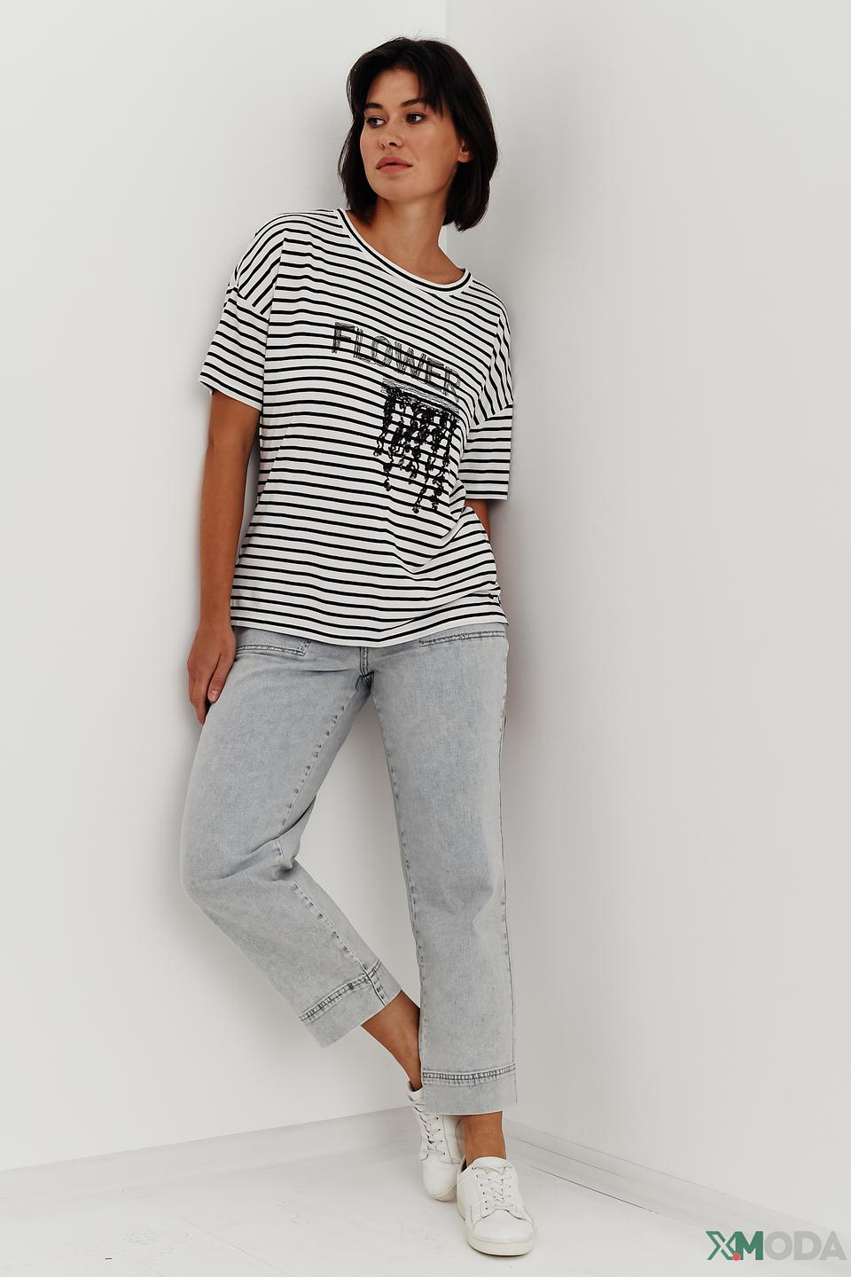 Джинсы Oui серые кюлоты