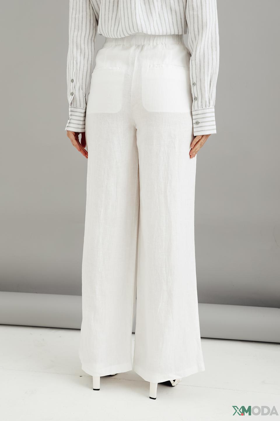 Брюки Marc Aurel широкие белые