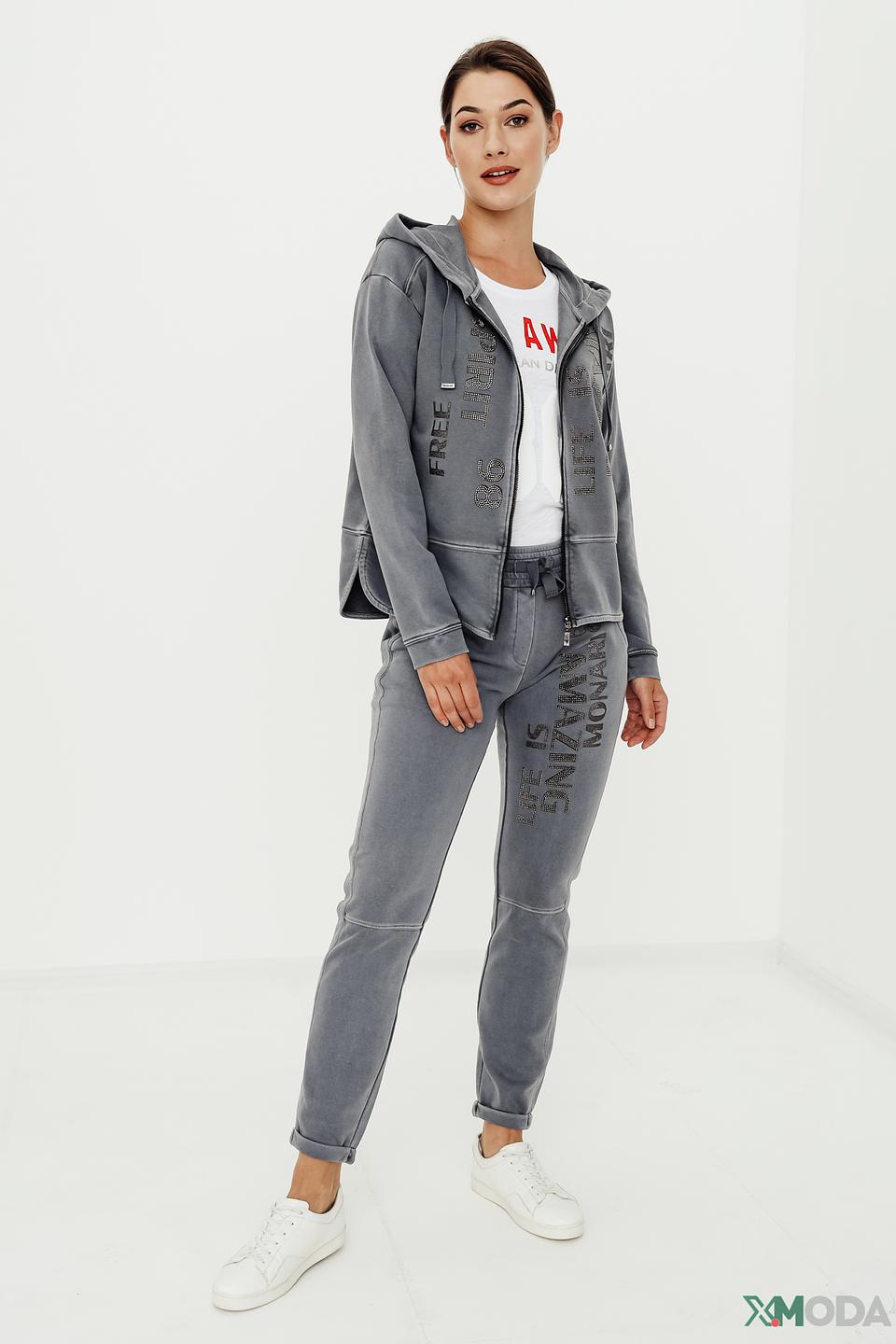 Брюки Monari серые с принтом