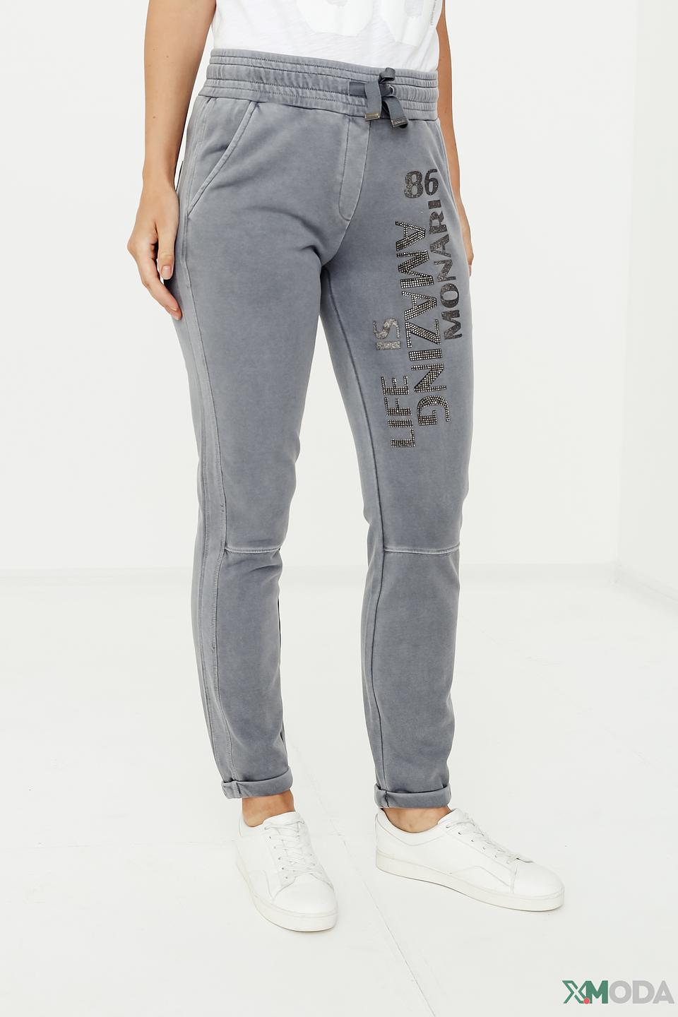 Брюки Monari серые с принтом