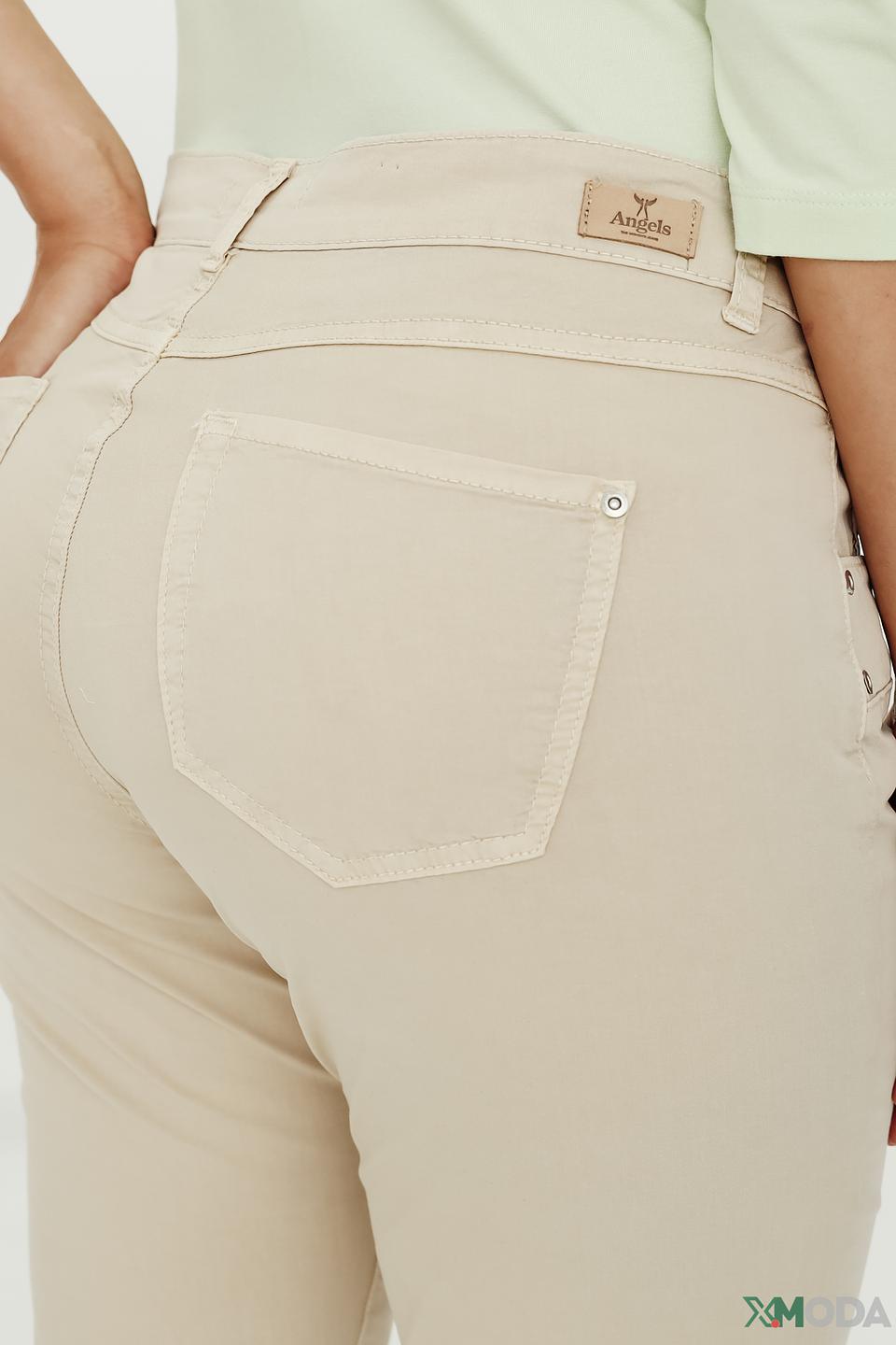 Брюки Angels бежевые Slim Fit