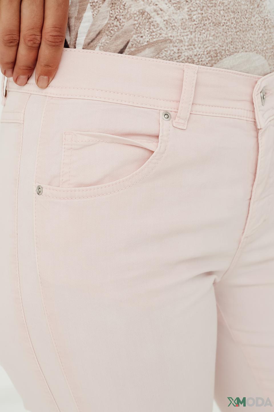 Джинсы Angels с вышивкой светло-розовые