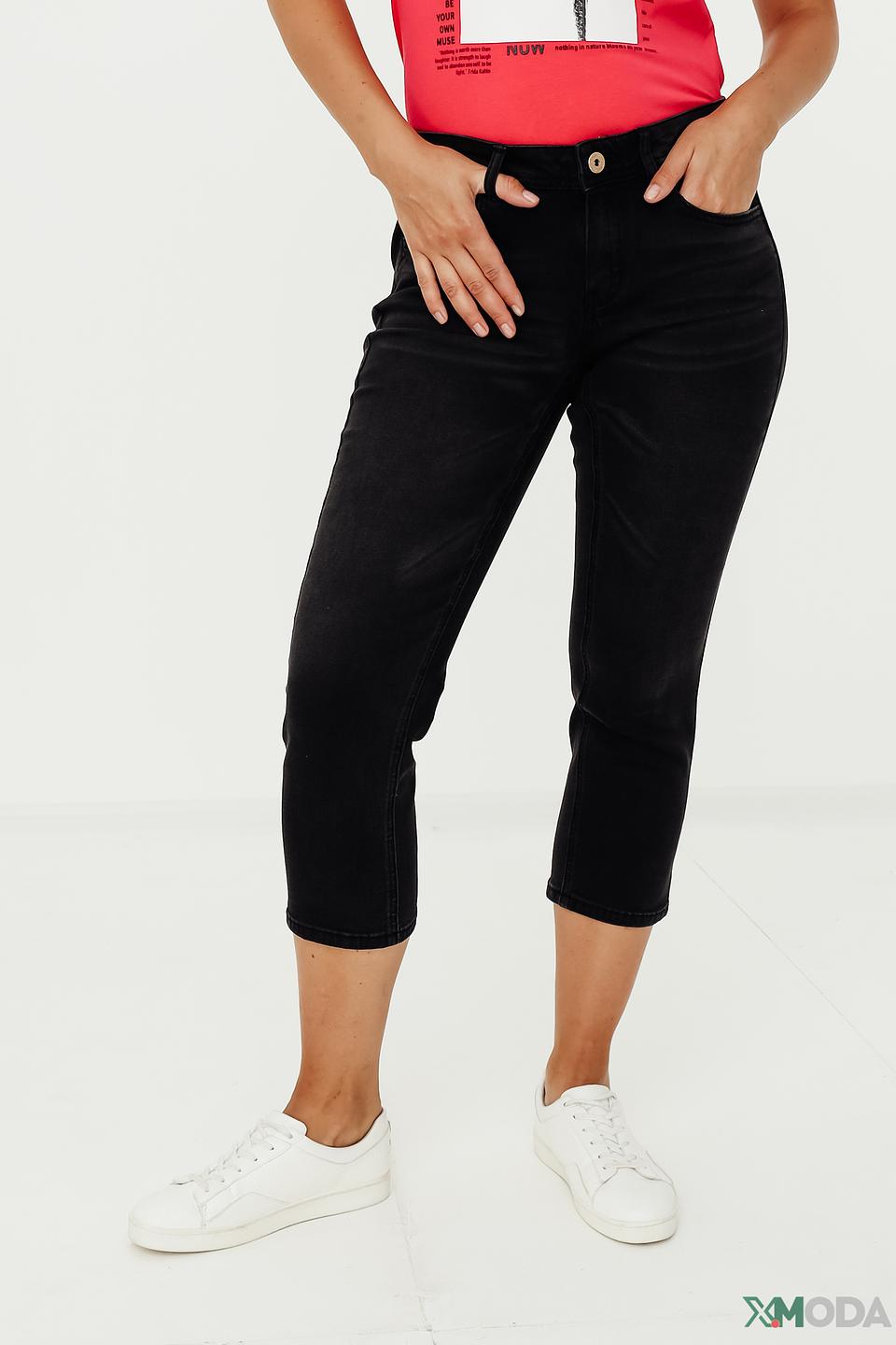 Джинсы Taifun укороченные черные