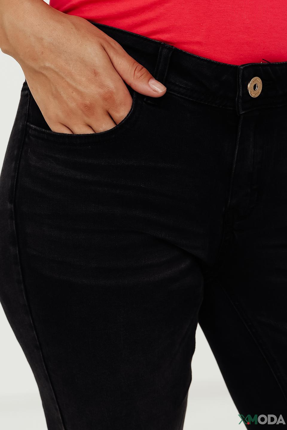 Джинсы Taifun укороченные черные