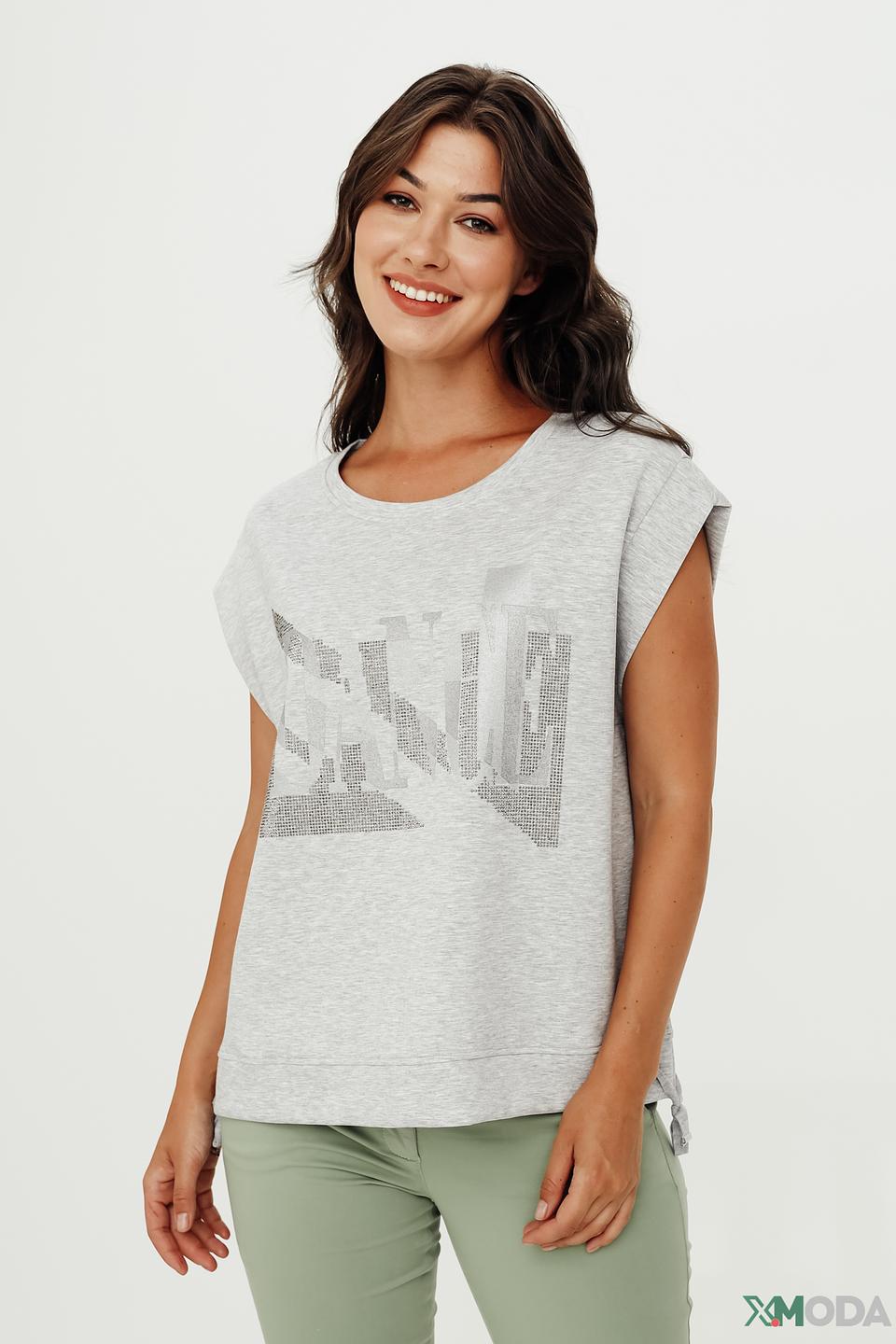 Жилет Monari с принтом серый