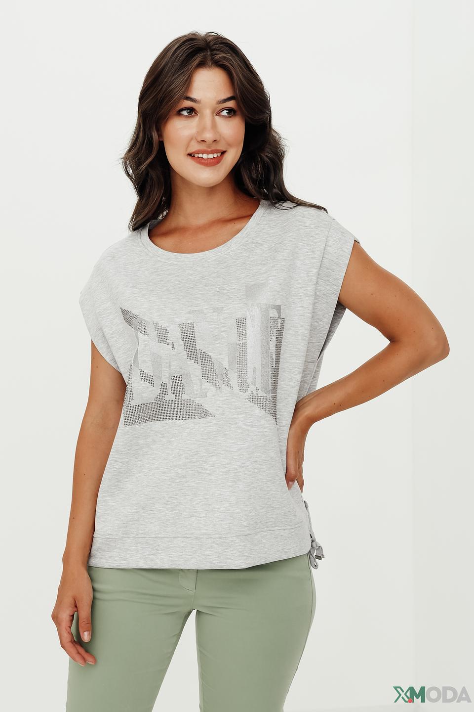 Жилет Monari с принтом серый