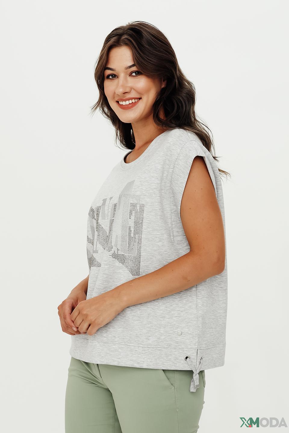 Жилет Monari с принтом серый