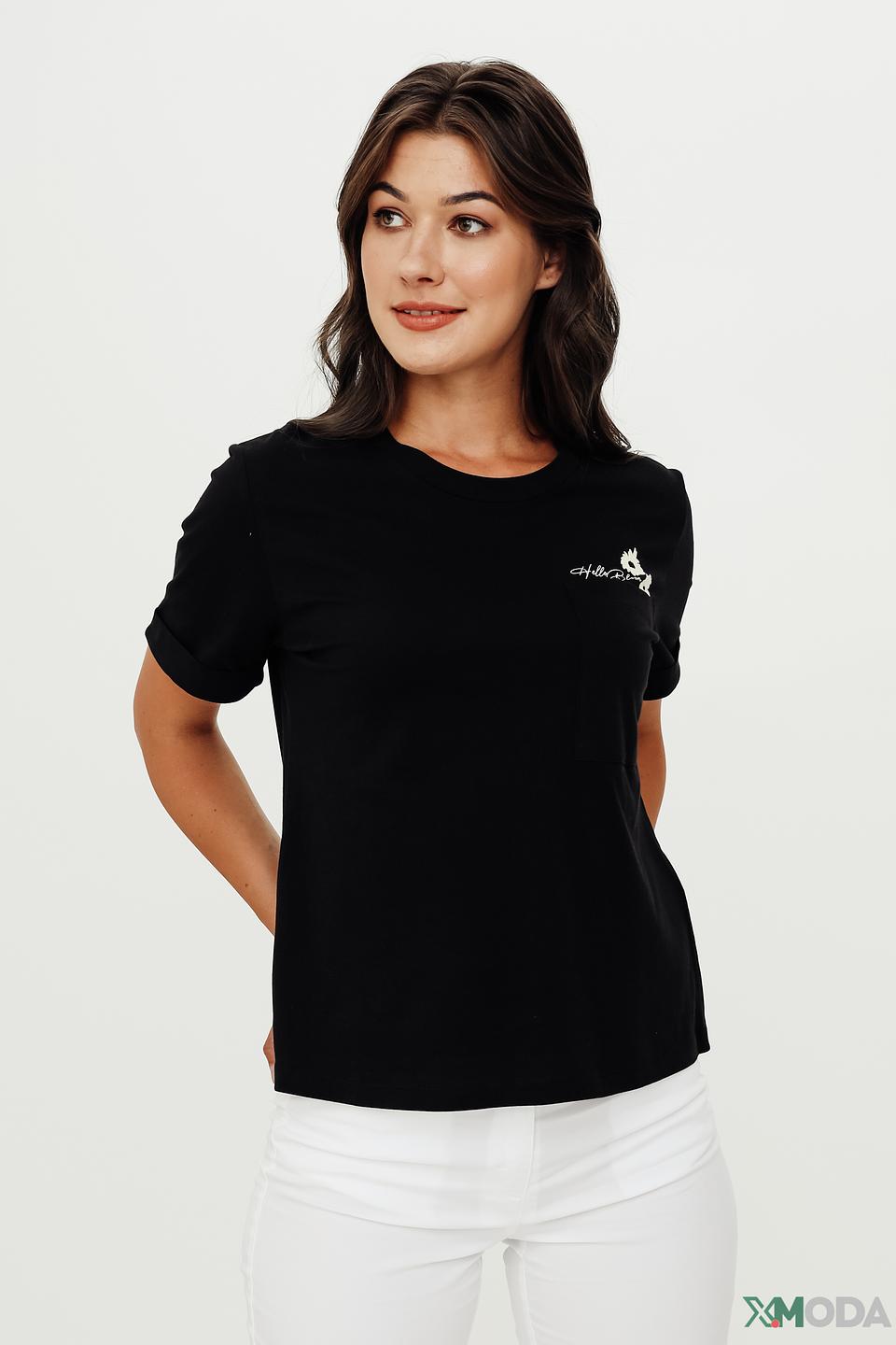 Футболка Taifun с принтом чёрная