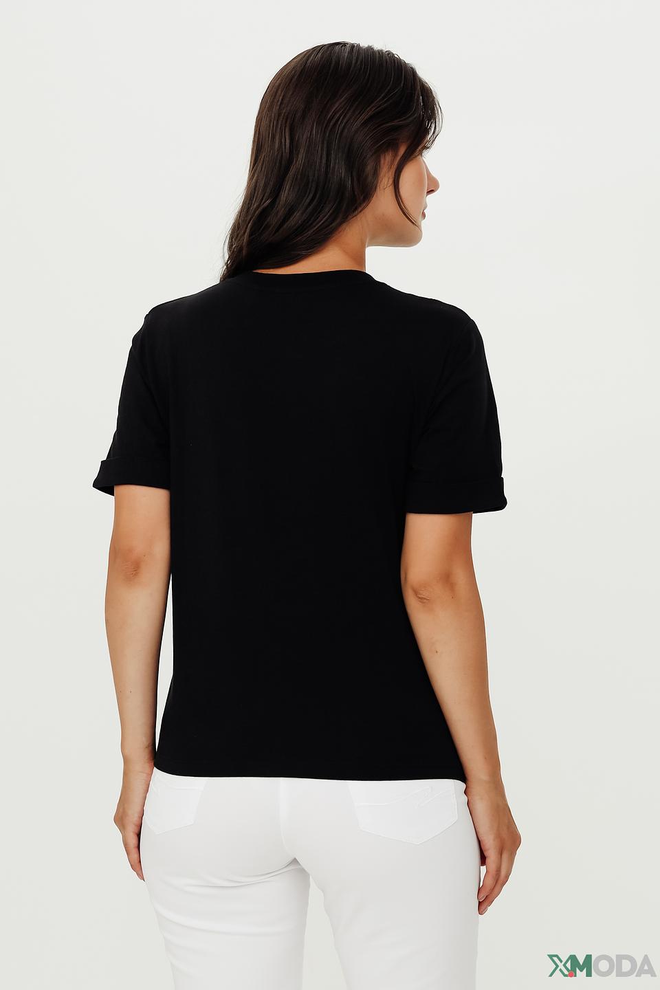 Футболка Taifun с принтом чёрная