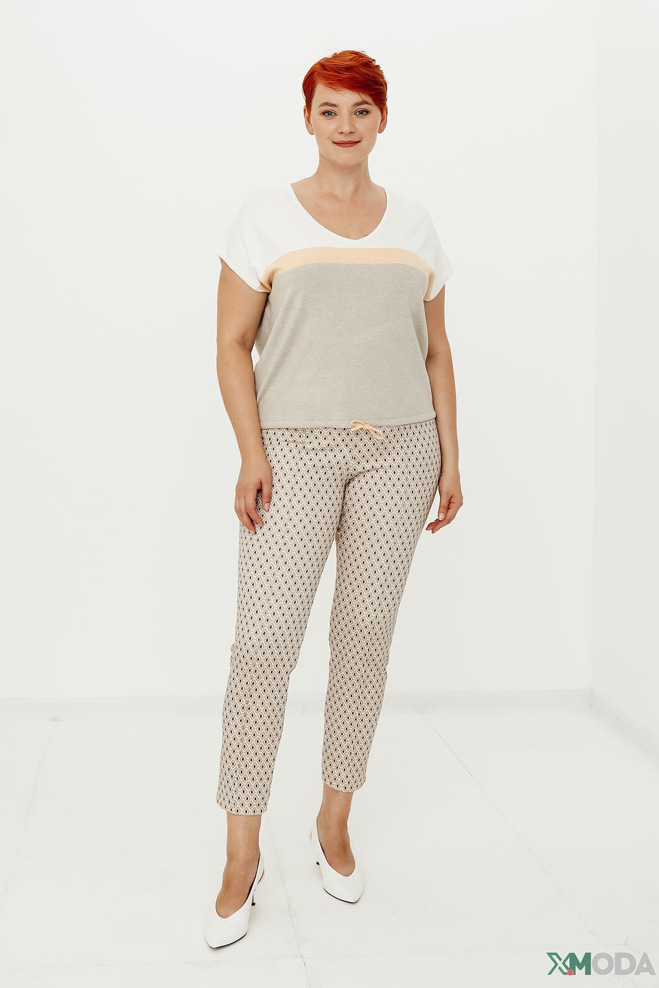 Пуловер Bianca цветовой блок