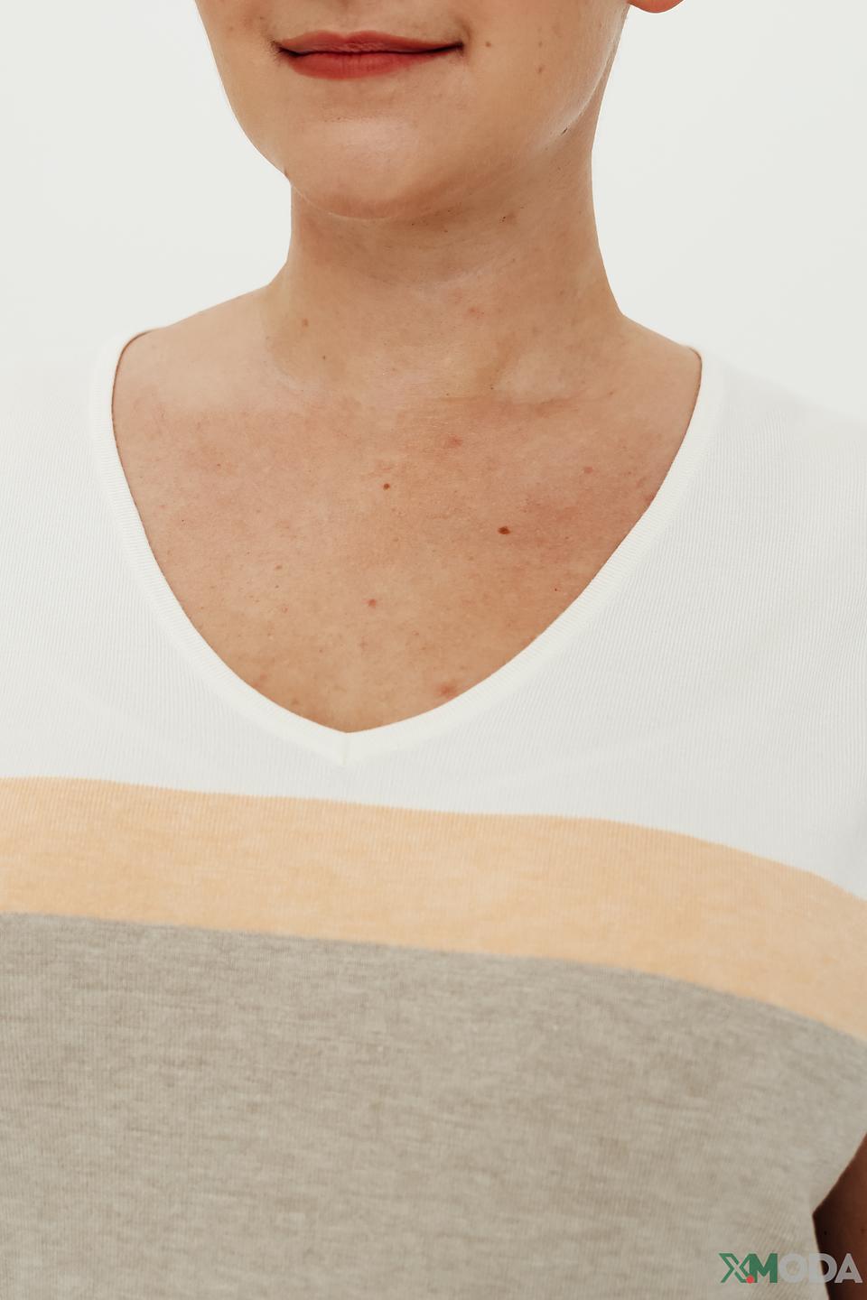 Пуловер Bianca цветовой блок