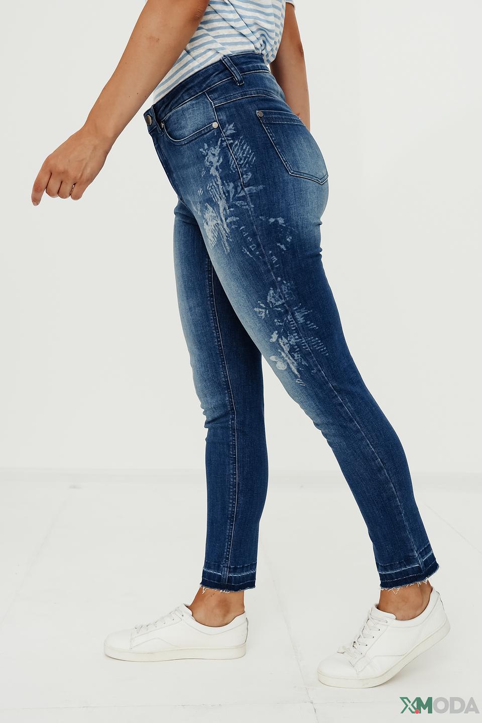 Джинсы Lecomte с потертостями