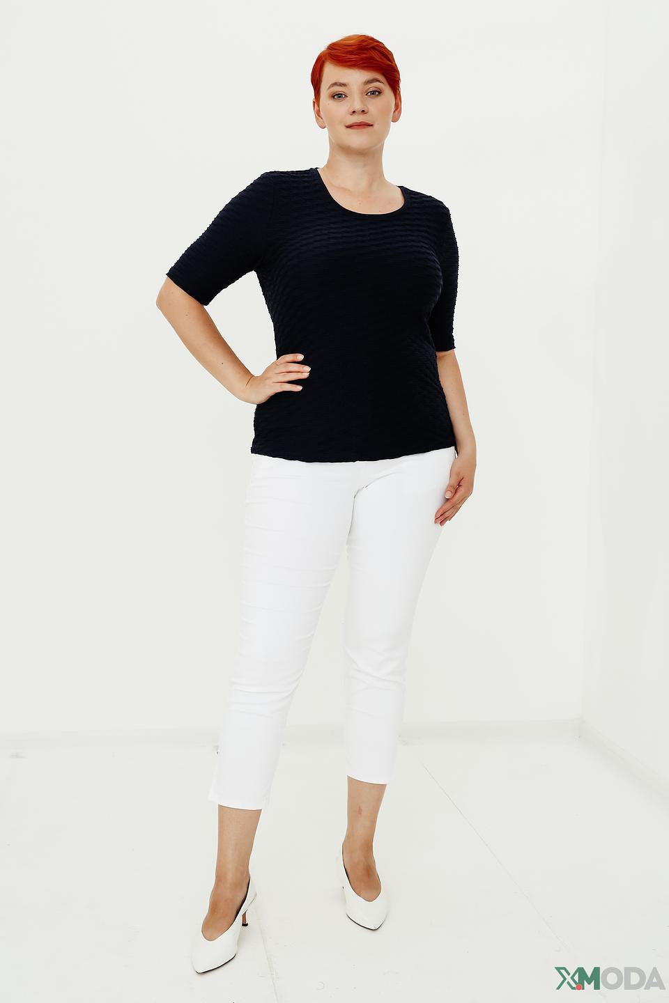 Топ Barbara Lebek чёрный с текстурой