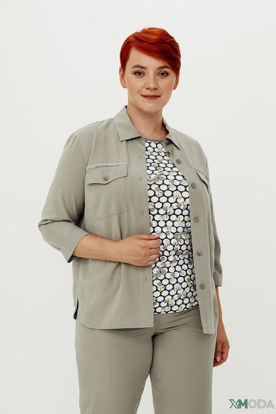 Рубашка Thomas Rabe хаки