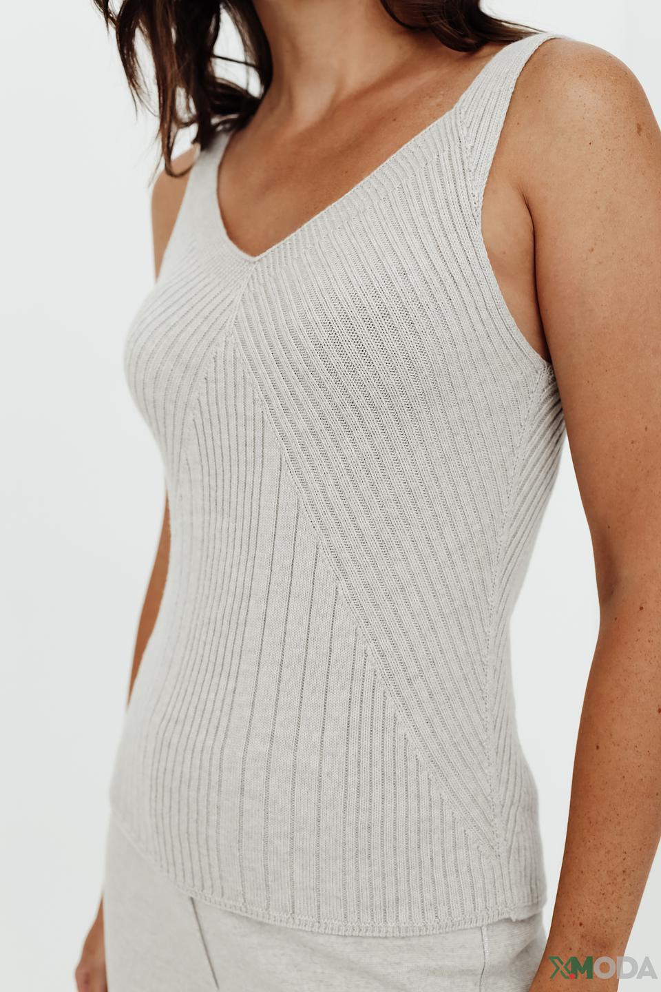 Топ Marc Cain вязаный бежевый