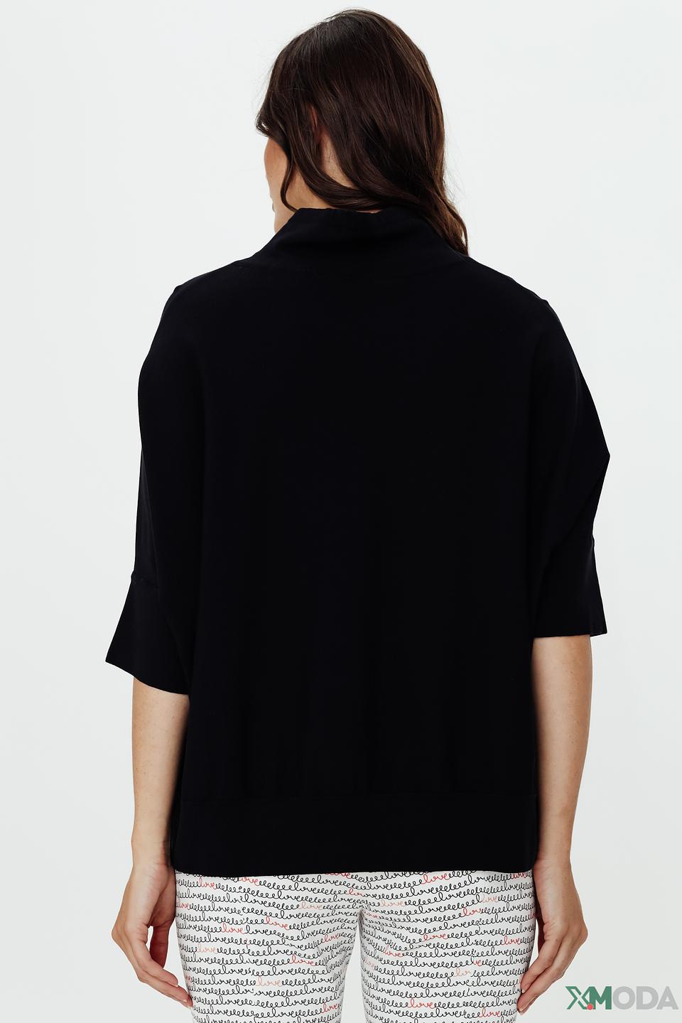 Пуловер Maerz с капюшоном чёрный