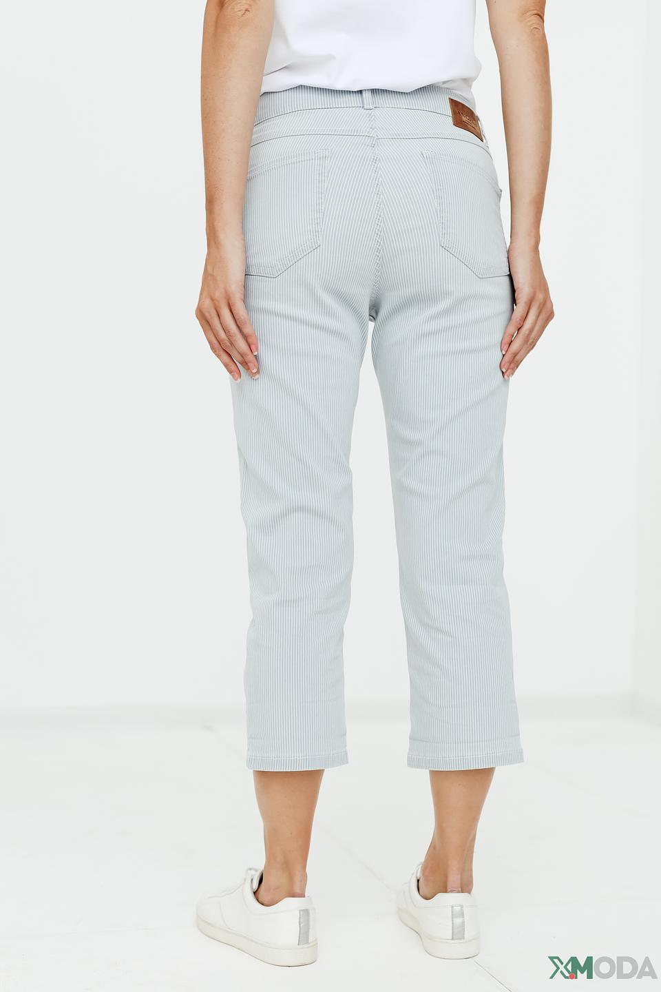 Капри Angels в полоску голубой