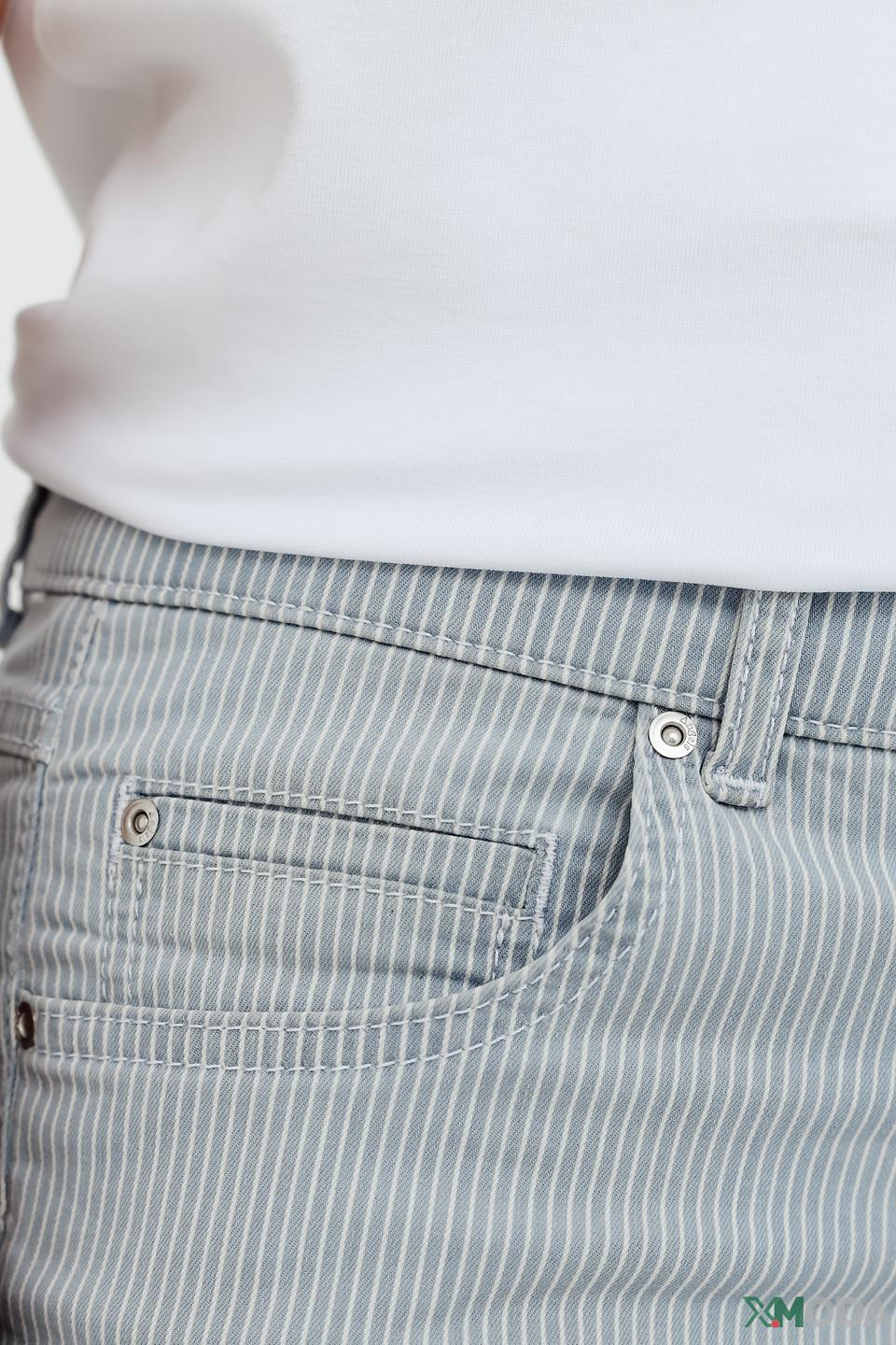 Капри Angels в полоску голубой