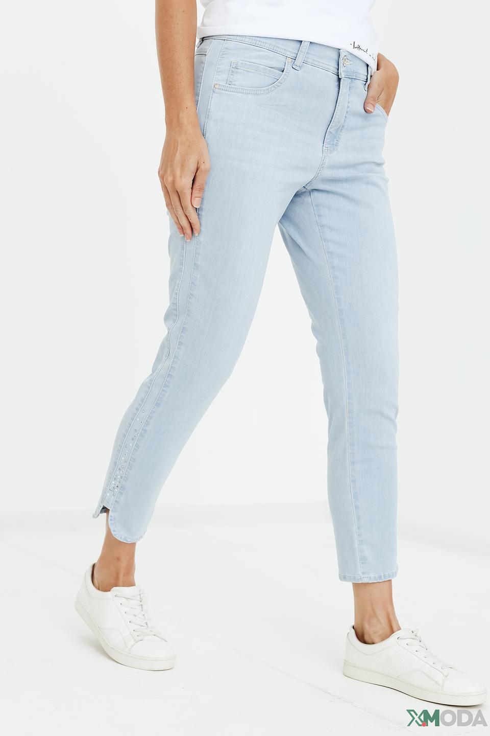 Джинсы Angels голубые с разрезами